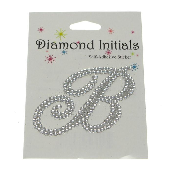 Diamond Glitter Letter Initial Stickers, 2-1/4-inch – Party Spin